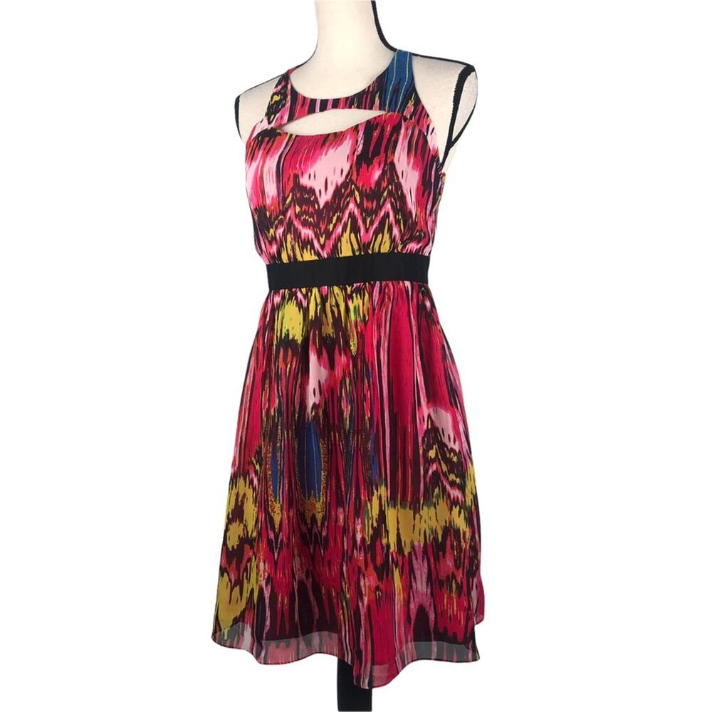 Rampage Abstract Cutout sundress Medium